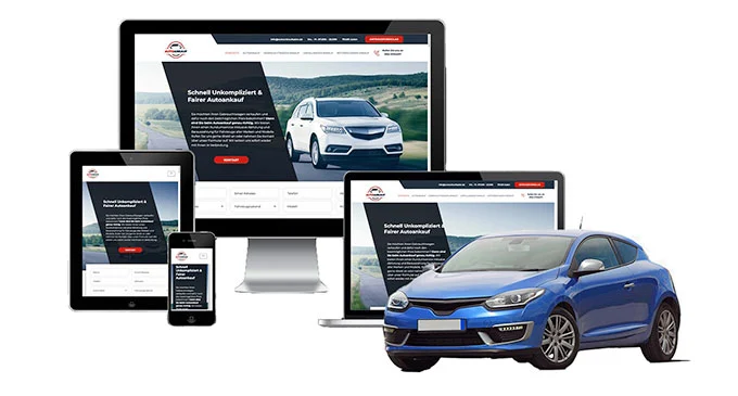 ankauf mobil Ankaufseite mobil – Autoankauf Mössingen mit rotem PKW